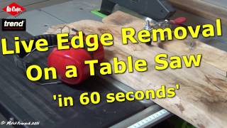 Converting Live Edge Boards on a Table Saw [upl. by Junius]