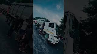 Tata prima accident stay safe drive guys automobile safetyfirst driverlife [upl. by Anaila]