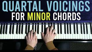 Quartal Voicings for Cm7 Dorian  Two Handed Comping  Jazz Piano Short Practice Ideas [upl. by Eirelam]