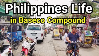 This is Baseco Compound in Manila Philippines 🇵🇭 my walking tour adventure [upl. by Lawler]