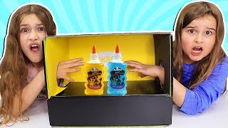 WHATS IN THE BOX Slime Challenge  JKrew [upl. by Isia]