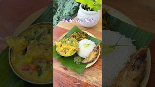 Winter Fish Thali from Assam assameseyoutuber ytshort ashortaday [upl. by Ellswerth]