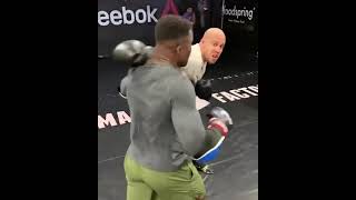 Ciryl Gane vs Francis Ngannou  HARD Sparring [upl. by Herring771]