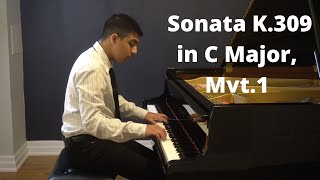 Piano Sonata K309 in C Major Mvt 1  Mozart [upl. by Nylirem]