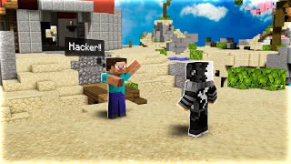 confronting a HACKUSATOR in bedwars [upl. by Harshman526]