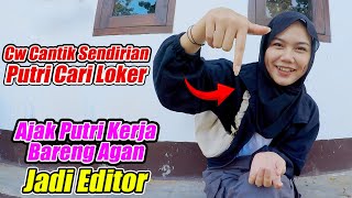 Bantu Wanita Cantik Cari Lowongan Kerja [upl. by Llen980]