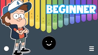 Gravity Falls  Opening Theme  Kalimba Cute Tutorial  BEGINNER Keylimba Easy [upl. by Nelaf]