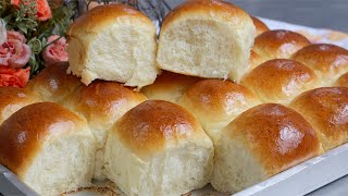 MELHOR QUE DE PADARIA RECEITA DE PÃO DOCE MAIS FÁCIL E FOFINHO LEVE COMO ALGODÃO SEM SOVAR [upl. by Yenahteb]