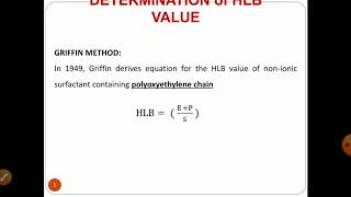 Hydrophilic Lipophilic Balance HLB [upl. by Dnalor]