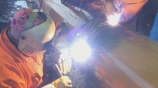 Pipeline Welding  16 Inch Muddy Ditch Tie In [upl. by Pomona]