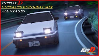 Initial D Ultimate Eurobeat Mix  All Stages 10 Hours of Eurobeat [upl. by Willard641]