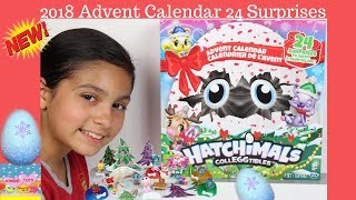 NEW Hatchimals Advent Calendar 2018  40 Surprises Inside [upl. by Enialedam172]