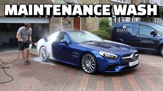 Mercedes SL400 Maintenance Wash  Auto Detailing [upl. by Annaeel]