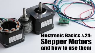 Electronic Basics 24 Stepper Motors and how to use them [upl. by Blackington162]