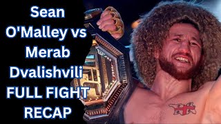 Sean OMalley vs Merab Dvalishvili FULL FIGHT highlights Today [upl. by Akeemahs700]