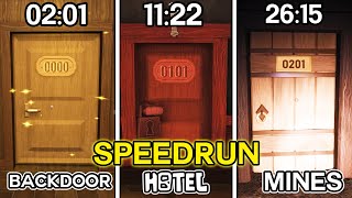 I FOUND 201 DOOR  │ DOORS FLOOR 2 BACKDOOR  HOTEL THE MINES WORLD RECORD SPEEDRUN 2920 │ROBLOX [upl. by Adohr33]