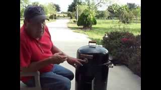 Brinkman charcoal smoker with electric element [upl. by Eniawed]