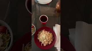 Shrimp Scampi Pasta with Salad [upl. by Brandie362]