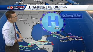 Tracking the tropics Invest 94L dying out as Invest 95L gains strength in Caribbean [upl. by Haneekas]