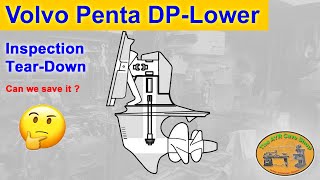 Volvo Penta Duoprop Lower Outdrive DP Checkout [upl. by Schreibe]