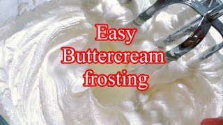 Buttercream frosting for cake frostingrecipe shorts shortvideostatus world’s best cook [upl. by Nauhs877]