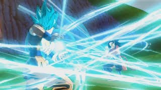 OFFICIAL SSJ4 Goku vs Super Saiyan Blue Goku in SUPER DRAGON BALL Heroes Ultimate Mission 1 [upl. by Suiradal]