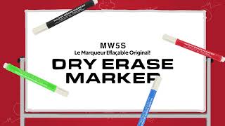 Pentel Dry Erase Marker MW5S  Le Marqueur Effaçable Original [upl. by Emad]