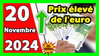 Prix deuro en algerie marché noir aujourdhui 20 Novembre 2024 Taux de change Cours dollars devise [upl. by Ylrae]