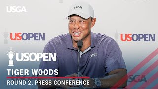 Tiger Woods 2024 US Open Press Conference  Round 2 [upl. by Arik]