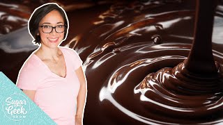 How to make shiny chocolate ganache and fix ganache problems [upl. by Htebazileharas]