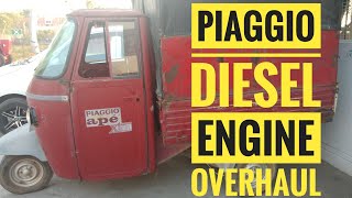 Piaggio 436cc Diesel engine overhaul  by Technical Riu [upl. by Grochow]