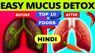 Top 10 Foods to Clear Mucus and Cleanse Your Lungs Naturallyquot  healthsmartzone [upl. by Esiole]