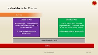 Kalkulatorische Kosten  👨🏼‍🎓 EINFACH ERKLÄRT 👩🏼‍🎓 [upl. by Artenra]