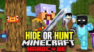 100 Players Compete in a Minecraft HIDE or HUNT [upl. by Elocen]