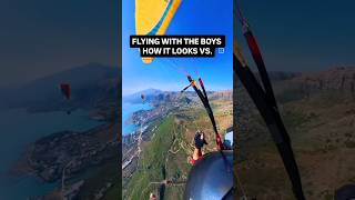 Nice glide home no thermals no wind but nice to fly together parapente paragliding friends air [upl. by Weinrich]