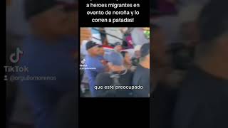 SuscribeteGolpeador de trun insulta a heroes migrantes en evento de noroña [upl. by Aramoj]