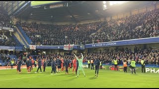 Chesterfield fans celebrate at Stamford Bridge  Chelsea A [upl. by Ardnuas]