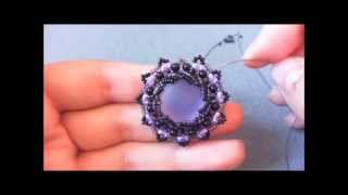 DIYTutorial Purple Sun Parure Peyote Incastonatura a spirale [upl. by Birmingham]