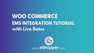 WooCommerce  EMS Integration Tutorial with Live Rates [upl. by Kcirderfla]