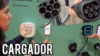 Nuevos Cargadores eléctricos para coches tipos y características de WALLBOX en la Feria Genera [upl. by Nnylyt]