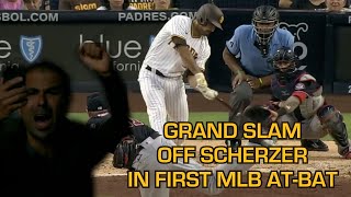 Padres reliever Daniel Camarena hits a grand slam off Max Scherzer a breakdown [upl. by Bradway]