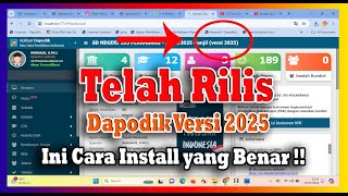 Cara yang Benar untuk Menginstall Dapodik Versi 2025 [upl. by Giffer]