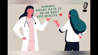 Normal Heart rate health video heart cardio shorts [upl. by Annayehc]