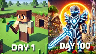 Surviving Hardcore Minecraft for 100 Days [upl. by Yatzeck]