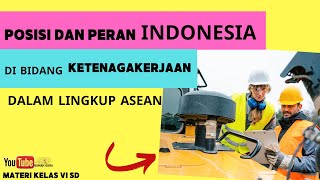 IPS Kelas 6  Posisi dan Peran Indonesia di Bidang Ketenagakerjaan dalam Lingkup ASEAN [upl. by Dinnie]