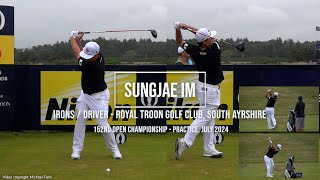 Sungjae Im Golf Swing Driver amp Irons  Royal Troon South Ayrshire Scotland July 2024 [upl. by Heidi]