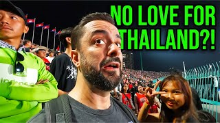 Cambodians LOVE Indonesia More Than Thailand 🇰🇭 SEA Games Football Final [upl. by Mehsah]