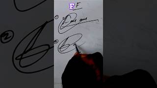 How to sign letter F Signature F 😃👍 signature simple viral [upl. by Friede]