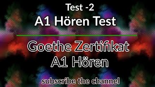 Goethe Start Deutsch A1 Modelltest 2  German A1 listening exam [upl. by Echo]