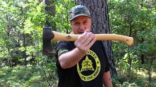 Gransfors Bruks Small Forest Axe Splitting Wood At The Cabin [upl. by Zink]